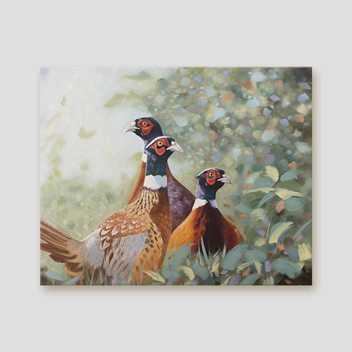 Wild Boys pheasant canvas print
